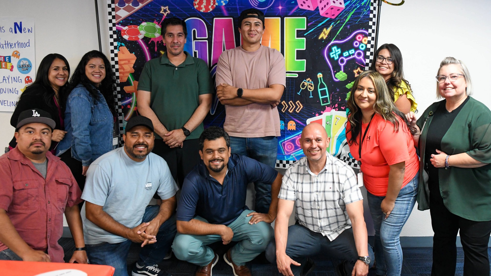 A group of graduates from the nurturing fathers program.